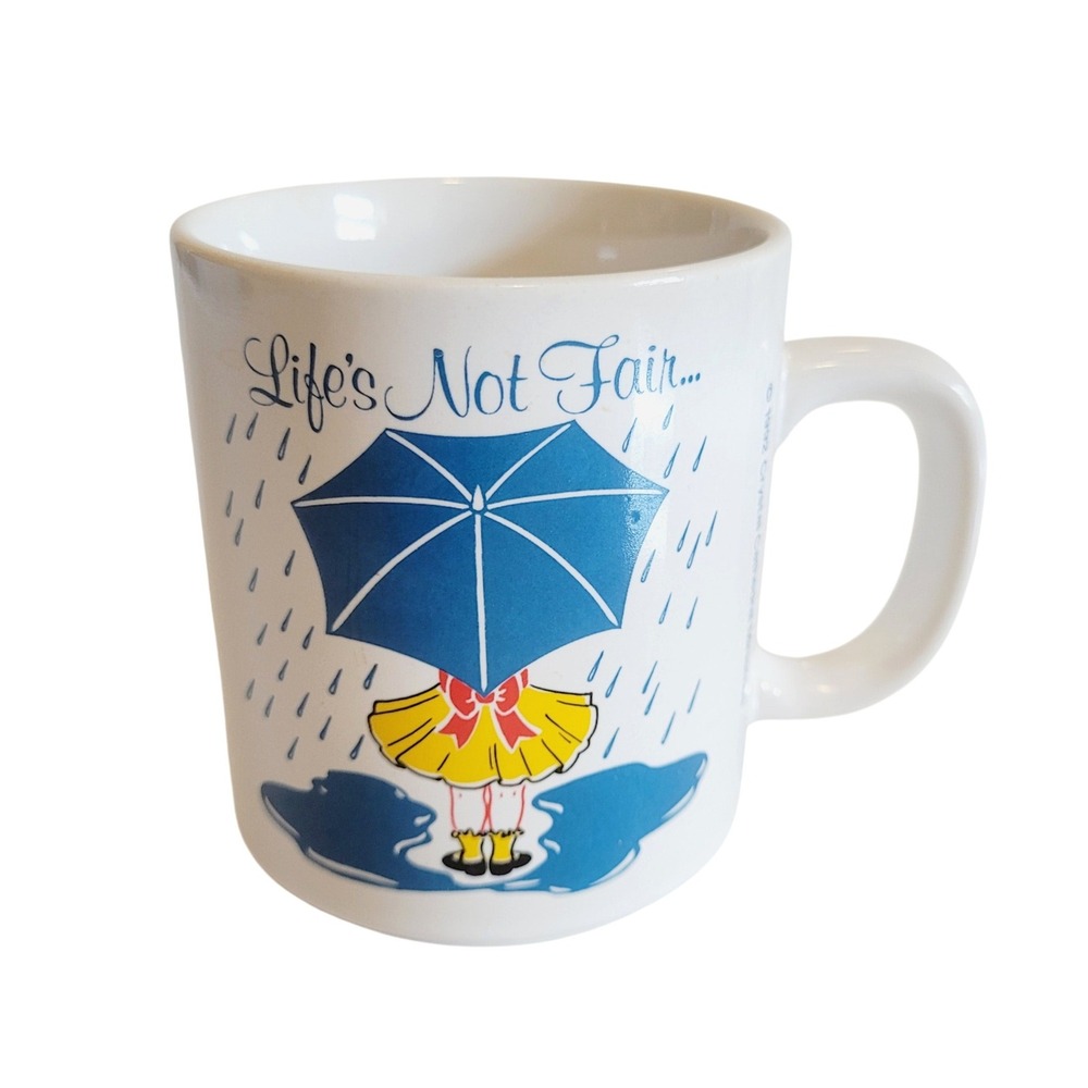 Vintage 1992 Crystal Cathedral Ministries Coffee Mug Life's Not Fair God is Good